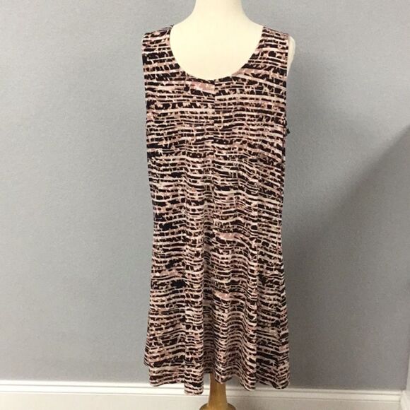 Pink Black Sleeveless Dress Size XL - Picture 4 of 5